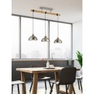 Κρεμαστό Φωτιστικό Vintage Trio Lighting Delhi Νίκελ Αντικέ   