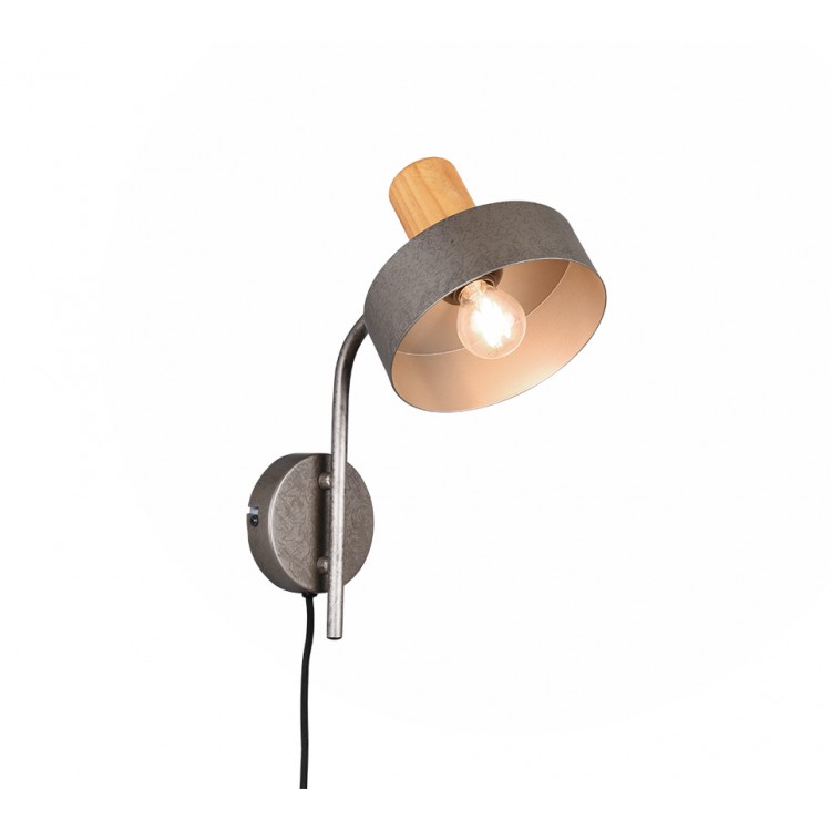 Gaya Απλίκα Τοίχου TRIO LIGHTING 209500167 Γκρι
