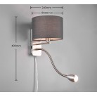 Hotel Απλίκα Τοίχου TRIO LIGHTING 271170211 Ινοξ ματ