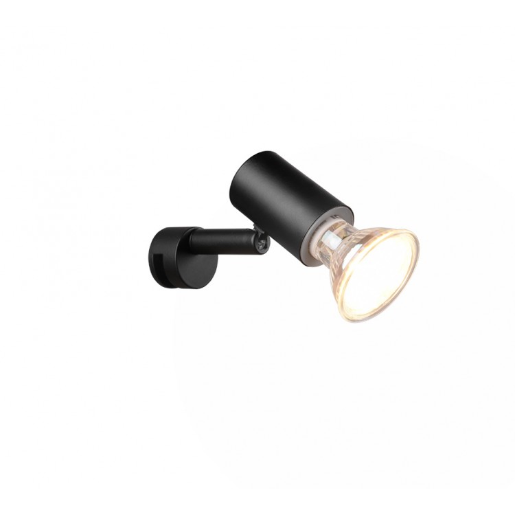 Lorenzo Απλίκα Τοίχου TRIO LIGHTING 283500132 Μαύρο ματ