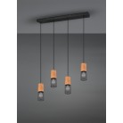 Tosh Κρεμαστό Φωτιστικό TRIO LIGHTING 304300432 Μαύρο ματ