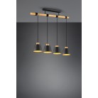 Harris Κρεμαστό Φωτιστικό TRIO LIGHTING 312700432 Μαύρο ματ