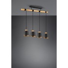 Harris Κρεμαστό Φωτιστικό TRIO LIGHTING 312700432 Μαύρο ματ