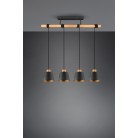Harris Κρεμαστό Φωτιστικό TRIO LIGHTING 312700432 Μαύρο ματ