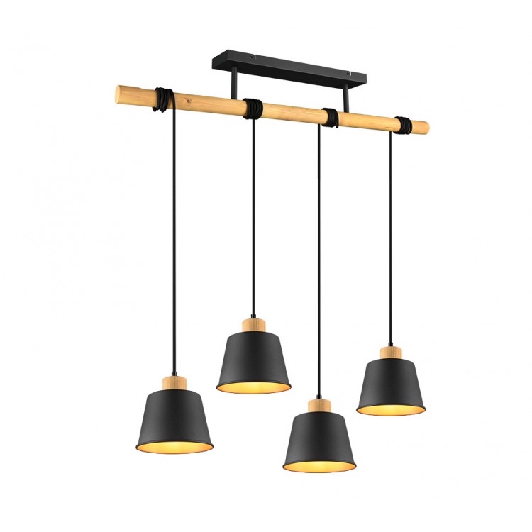 Harris Κρεμαστό Φωτιστικό TRIO LIGHTING 312700432 Μαύρο ματ