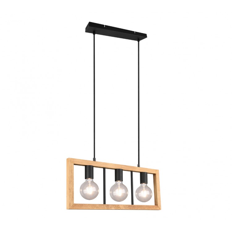 Agra Κρεμαστό Φωτιστικό TRIO LIGHTING 313800332 Μαύρο ματ