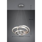 Yara Κρεμαστό Φωτιστικό TRIO LIGHTING 326210107 Ινοξ ματ