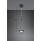 Franklin Κρεμαστό Φωτιστικό TRIO LIGHTING 326510142 Γκρι