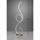 Jive Φωτιστικά δαπέδου TRIO LIGHTING 423410107 Ινοξ ματ