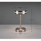 Franklin Επιτραπέζιο Φωτιστικό TRIO LIGHTING 526510107 Ινοξ ματ