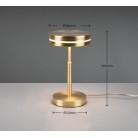 Franklin Επιτραπέζιο Φωτιστικό TRIO LIGHTING 526510108 Χρυσό ματ