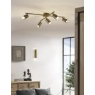 Marley Φωτιστικό Οροφής TRIO LIGHTING 612400504 Χαλκός