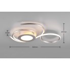 Jive Φωτιστικό Οροφής TRIO LIGHTING 623410207 Ινοξ ματ