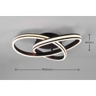 Yara Φωτιστικό Οροφής TRIO LIGHTING 626210132 Μαύρο ματ