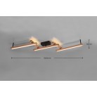 Bellari Φωτιστικό Οροφής TRIO LIGHTING 626410530 Καφέ