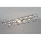 Ganado Φωτιστικό Οροφής TRIO LIGHTING 670710507 Ινοξ ματ