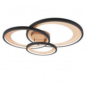 Granada Φωτιστικό Οροφής TRIO LIGHTING 673810332 Μαύρο , χρυσό