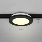 DUOline Φωτιστικό Οροφής TRIO LIGHTING 76921032 Μαύρο ματ