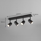 Angelo Σποτ TRIO LIGHTING 880400432 Μαύρο ματ