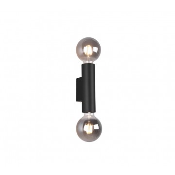 Vannes Απλίκα Τοίχου REALITY LIGHTING-RL R20182032 Μαύρο ματ