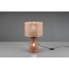 Straw Επιτραπέζιο Φωτιστικό από ρατάν REALITY LIGHTING-RL R50972026 Καφέ 
