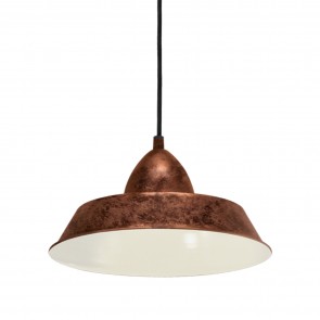 Auckland Κρεμαστό Μεταλλικό Φωτιστικό - Αντικέ Χαλκός