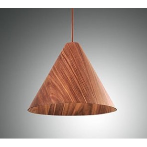 ESINO Κρεμαστό ξύλινο φωτιστικό κουζίνας FABAS LUCE 3630-45-130 - χρώμα καρυδιάς Ø 33 cm