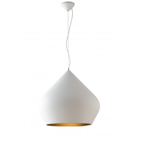 THOLOS Κρεμαστό μοντέρνο φωτιστικό FAN EUROPE I-THOLOS-S52-BCO - άσπρο χρυσό