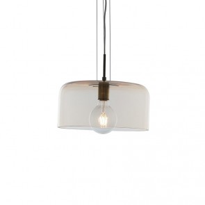 GIBUS Κρεμαστό φωτιστικό από γυαλί FAN EUROPE - I-GIBUS-S30 AMB μελί Ø 30 cm