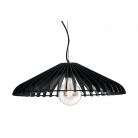 CALDER Κρεμαστό Φωτιστικό Fan Europe  I-CALDER-S30 NERO Ø 30cm - ξύλο σε μαύρο χρώμα