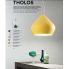 THOLOS Κρεμαστό μοντέρνο φωτιστικό FAN EUROPE I-THOLOS-S52-GIA - κίτρινο, άσπρο
