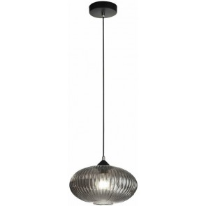 FIORDALISO Κρεμαστό φωτιστικό LA MIA LUCE ( FABAS LUCE ) 3583-40-126 από φυσητό γυαλί - φιμέ, διάφανο γκρι