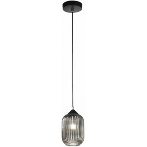 ASTON Κρεμαστό φωτιστικό LA MIA LUCE ( FABAS LUCE ) 3585-40-126 από φυσητό γυαλί - φιμέ, διάφανο γκρι