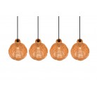 SPROUT Ξύλινο Φωτιστικό ράγα REALITY LIGHTING R31294036 - Rattan