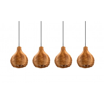 SPROUT Ξύλινο Φωτιστικό ράγα REALITY LIGHTING R31294036 - Rattan