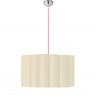 Hyperion Κρεμαστό Φωτιστικό με εκρού αμπαζούρ