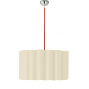 Hyperion Κρεμαστό Φωτιστικό με εκρού αμπαζούρ