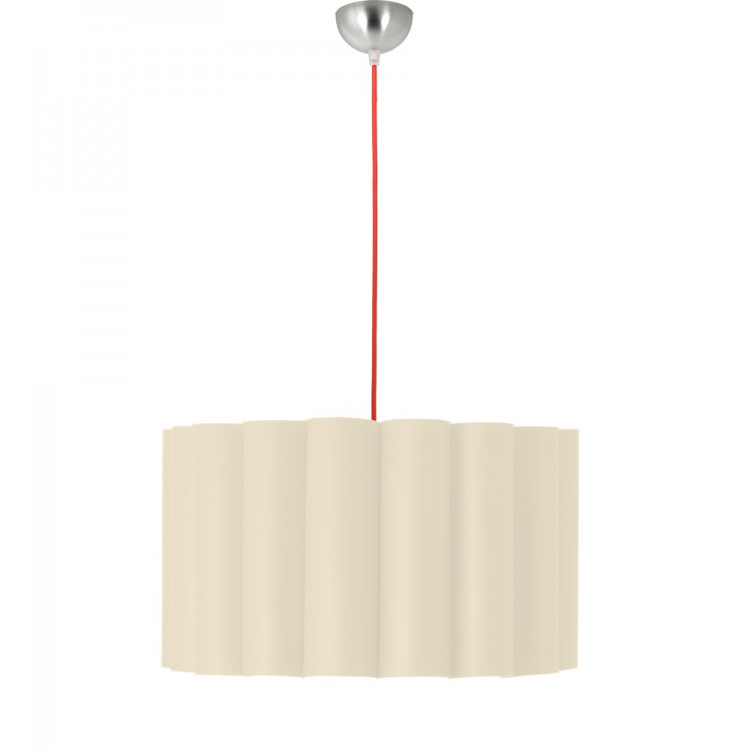 Hyperion Κρεμαστό Φωτιστικό με εκρού αμπαζούρ