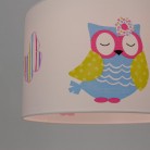 Κρεμαστό Παιδικό Φωτιστικό - Owl Blue