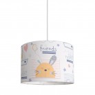 Κρεμαστό Παιδικό Φωτιστικό - Rabbit Friends