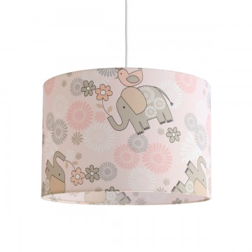 Παιδικό φωτιστικό οροφής Elephants Pink