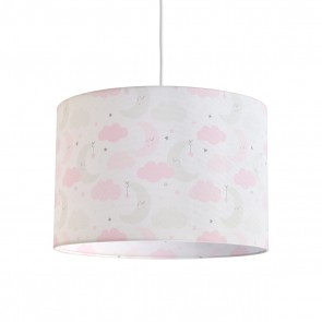Παιδικό φωτιστικό οροφής Sleepy Moon Pink