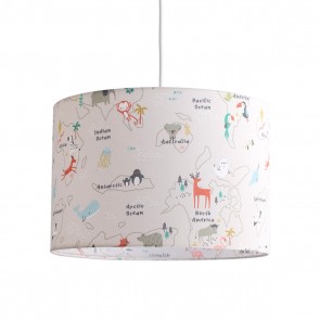 Παιδικό φωτιστικό οροφής Animal Map