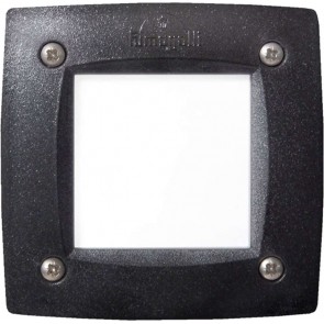 Απλίκα Τοίχου Εξωτερικού Χώρου Χωνευτή Fumagalli Leti Square Μαύρη   