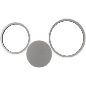 POIS Απλίκα Τοίχου Ondaluce Ap.Pois/Silver     