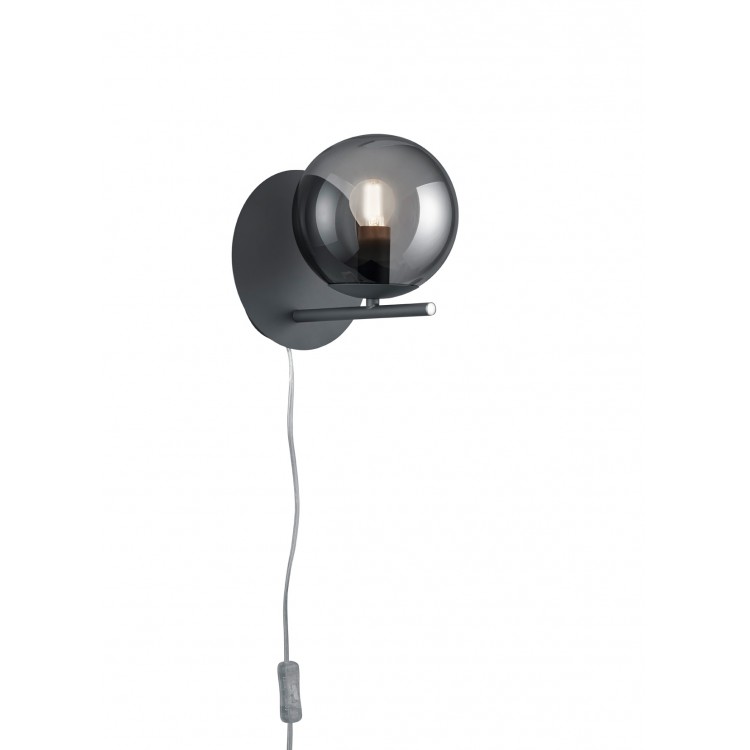PURE Απλίκα Τοίχου Trio Lighting 202000142 - Ανθρακί      