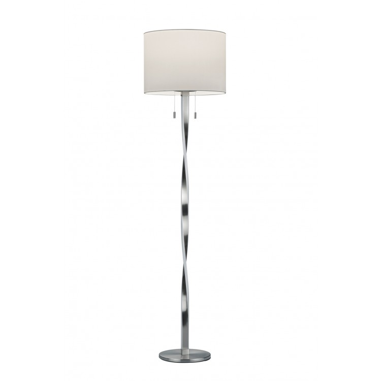 Φωτιστικό Δαπέδου Trio Lighting Nandor Νίκελ Ματ    