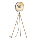 Φωτιστικό Δαπέδου Vintage Trio Lighting Delhi Νίκελ Αντικέ   
