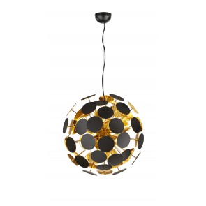 Κρεμαστό Φωτιστικό Trio Lighting Discalgo Μαύρο Ματ    