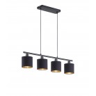 Tommy Κρεμαστό Φωτιστικό Ράγα RL Lighting Tommy Μαύρο    